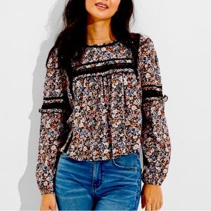 AE Babydoll Floral Top